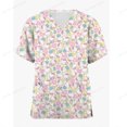 thumbnail image 4 of Uniformes médicos, uniformes de enfermería dental, camisas quirúrgicas para mujeres, ropa de cirugía con estampado de Hello Kitty, ropa médica de algodón, 4 of 4