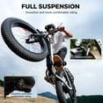 thumbnail image 3 of 26*4" Electric Bike,750W Rated Motor,48V 18Ah Removable Battery,65+ Mile Range,Front Suspension & Hydraulic Brakes,Black, 3 of 8