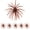 Browm, variant on Dice Bait Sea Urchin Bait, Soft Floating Urchin Bait for Bass Fishing, Fuzzy Dice Bait Saltwater Freshwater, Realistic Tentacle Lure for Pike Trout Catfish