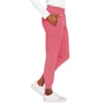 thumbnail image 2 of MED COUTURE Women's Stretchy Energy Smocked Waist Jogger Pants, Color: Coral, Size: 2XL Regular (8739-CRAL-2XL), 2 of 5