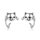 thumbnail image 5 of Pendientes de medio aro de gato preciosos, pendientes de oreja de animal con forma de para mascotas de plata, regalos para mujeres y, 5 of 8