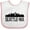 White and Pink, variant on Inktastic Seattle Washington City Skyline Boys or Girls Baby Bib