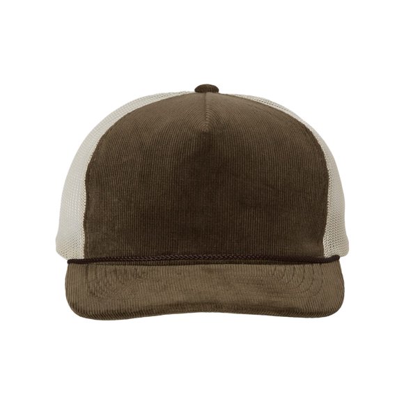 Richardson Troutdale Corduroy Trucker Cap, One Size, BrownSand
