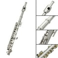 thumbnail image 3 of Key Of C Piccolo, Detachable Silver Plated C Piccolo With Screwdriver PU Leather Box Cleaning Tool Set, Professional Stainless Steel Copper Piccolo For Beginner, Kids, Student, 3 of 8