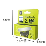 (3 pack) Philips Norelco Oneblade 360 Blade Replacement Blade 2 Pack