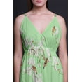 thumbnail image 4 of Bimba Bird Ladies Long Floral PrintÂ&nbsp;Dress Spaghetti Strap V Neck Maxi Beach Wear-Large, 4 of 6
