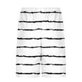 thumbnail image 6 of Kovlvoll Mens Shorts Summer Lightweight Casual Striped Drawstring Elastic Waist Lining Comfy Beach Shorts, 6 of 6