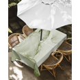 thumbnail image 3 of Outdoor Tablecloth with Umbrella Hole, Marble Sage Green Spillproof Waterproof Outdoor Table Cover, Modern Abstract Ink Painting Luxury Patio Tablecloths for Party Picnic Camping, Rectangle 54"x80", 3 of 9