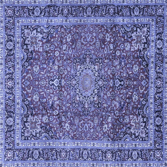 Ahgly Company Indoor Square Persian Blue Traditional Area Rugs, 8' Square