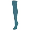 thumbnail image 2 of MeMoi Braid Trails Cotton Blend Over The Knee Socks - Womens - Female (One Size, Black Heather), 2 of 4