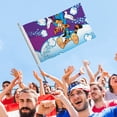 thumbnail image 4 of Bonkers Bandera impresa con temática, regalo perfecto para fanáticos, amigos y familiares, y adecuada para actividades al aire libre e interiores, decoraciones de fiesta. 60*90CM, 4 of 6