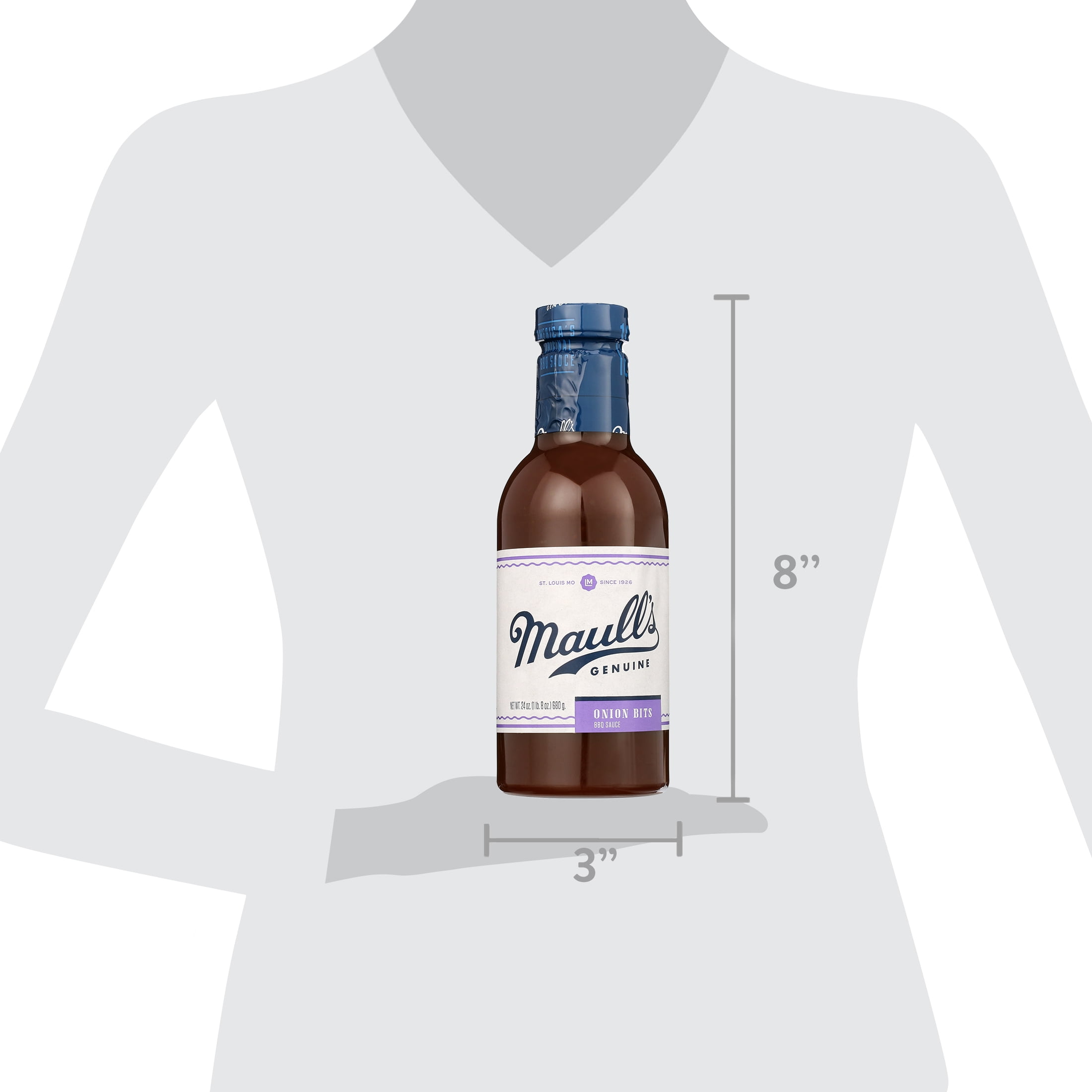Maull's Barbecue Onion Bites Sauce, 24 oz