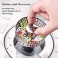 thumbnail image 5 of ¡Gran oferta! Colador de fregadero de cocina, tapón de fregadero de acero inoxidable 304, colador de fregadero antiobstrucción para visita de cocina estándar de EE. UU., 5 of 5