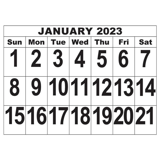 2023 Giant Print Calendar - Walmart.com