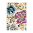 thumbnail image 2 of World Rug Gallery Modern Floral Design Multi 5' x 7' Area Rug, 2 of 7