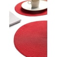 thumbnail image 5 of 4/6 Pack 15 Inch Round Braided Placemats, Washable Heat Resistant Cotton Polyester Circle Place Mats for Kitchen Dining Table, 5 of 5