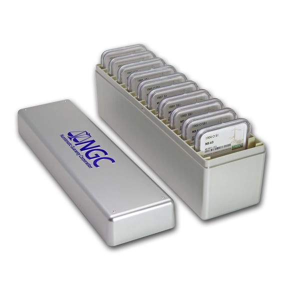 1878-1904 Morgan Dollars MS-63 NGC (10 Different Dates/Mints)