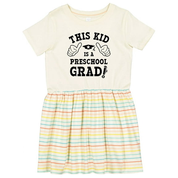 Inktastic This Kid Preschool Grad Girls Toddler Dress