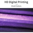 thumbnail image 2 of Small Stall Shower Curtain 36 x 72, Narrow Half Purple Shower Curtains for Bathroom, Neon Purple Ombre Abstract Modern Elegant Striped Art Bath Waterproof Fabric for Shower Curtain Liner, 2 of 6