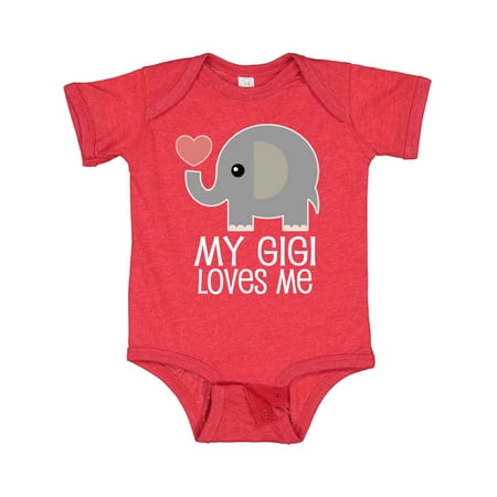 

Inktastic Gigi Loves Me for Grandchild Gift Baby Boy or Baby Girl Bodysuit