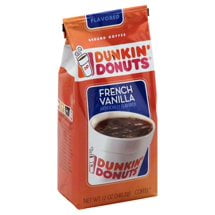(2 Pack) Dunkin' Donuts French Vanilla Ground Coffee, 12 (Best Drink To Get At Dunkin Donuts)