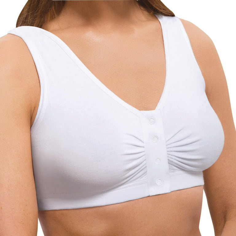Cooling Snap Front Bra, Size XXL White 