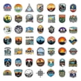thumbnail image 3 of Travel Decal Sticker 100 Pieces, Outdoor Adventure Vinyl Stickers, Vintage Labels Stickers for Laptop Helmet Motorcycle Bike Suitcase, 3 of 5