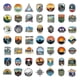 thumbnail image 3 of Travel Decal Sticker 100 Pieces, Outdoor Adventure Vinyl Stickers, Vintage Labels Stickers for Laptop Helmet Motorcycle Bike Suitcase, 3 of 5