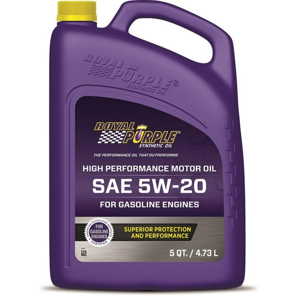 Royal Purple Oil 51520 RP Series; SAE 5W-20; Synthetic; 5 Quart Bottle; Single