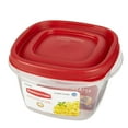 Rubbermaid Easy Find Lids Food Storage Container, 2 Cup, Racer Red 1777085