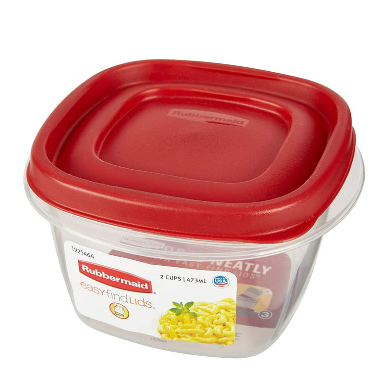Rubbermaid® Easy-Find Lids Two-Cup Food Storage Container, 2 pk / 5 x 5 x 3  in - Pick 'n Save