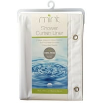 Dream Bath 6 Gauge PEVA Anti-Bacterial Mildew Resistant Shower Liner, 72x72 inch, White