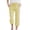 Yellow, variant on Girls' Capri Pants Wide Leg Drawstring Kids Summer Lightweight Cropped Sweatpants Pockets Kids Gingham Pants Plaid Leggings