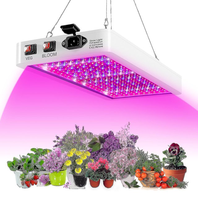 Luz de cultivo LED de 2000 W para plantas de interior 312 LED de espectro completo Veg and Bloom Dual Switch IP65 Lámparas de cultivo de plantas colgantes impermeables para flujo de plántulas