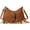 Brown, variant on Women Fringe Hobo Bag Faux Suede Shoulder Bag Retro Crossbody Bag Boho Purse with Adjustable Strap