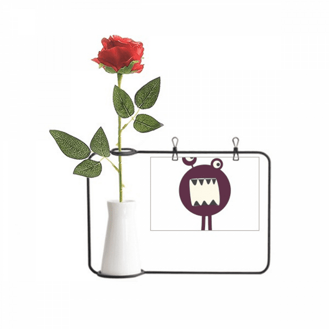 Universe And Alien Monster Artificial Rose Flower Hanging Vases Decoration Bottle