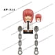 thumbnail image 1 of Bloques de motosierra WM para hombre, WM6159, bloques de dibujos animados de Anime, espada samurái, Denji, Pochita, Makima, Power Aki, Asa, Kishibe, juguetes de montaje, regalos qym unisex, 1 of 2