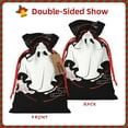 thumbnail image 3 of ZICANCN Christmas Gift Bags, Ghost Funny Style Reusable Fabric Drawstring Storage Bags with Drawstring, Small Size, 3 of 7