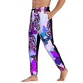 thumbnail image 3 of Xecao Flying Butterflies Print Active Tech Joggers for Men, Mens Sweatpants Lounge Pants with Pockets-3X-Large, 3 of 5