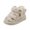 Beige, variant on Snow Boots for Toddler Bear Print Hook and Loop Rubber Sole Footwear Baby Boys Girls Winter Warm Non-Slip Walking Shoes