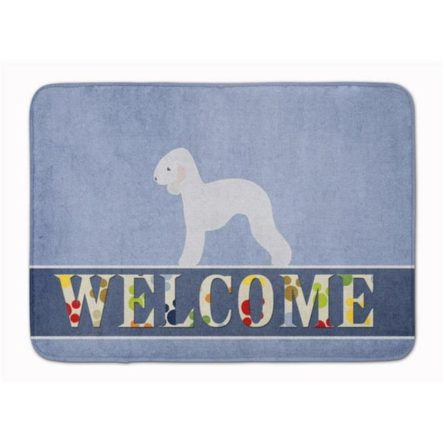 Carolines Treasures BB5498RUG Bedlington Terrier Welcome Machine Washable Memory Foam Mat