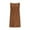 Brown, variant on Corduroy Dress Women Sleeveless Backless Mini Clothes Ladies Crewneck Summer Holiday Dresses with Pocket Red