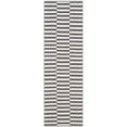 thumbnail image 4 of SAFAVIEH Montauk Raeyln Striped Cotton Runner Rug, Ivory/Grey, 2'3" x 7', 4 of 6