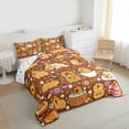 thumbnail image 3 of jejeloiu Cute Capybara Full Size Comforter Sets,Kawaii Animals Lover Bedding Sets For Girls Boys Reversible 3pcs, 3 of 8