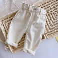thumbnail image 2 of CHUOU Toddler Boy Pants Denim Casual High Waisted Jeans Straight Trousers,6-12 Months, 2 of 5
