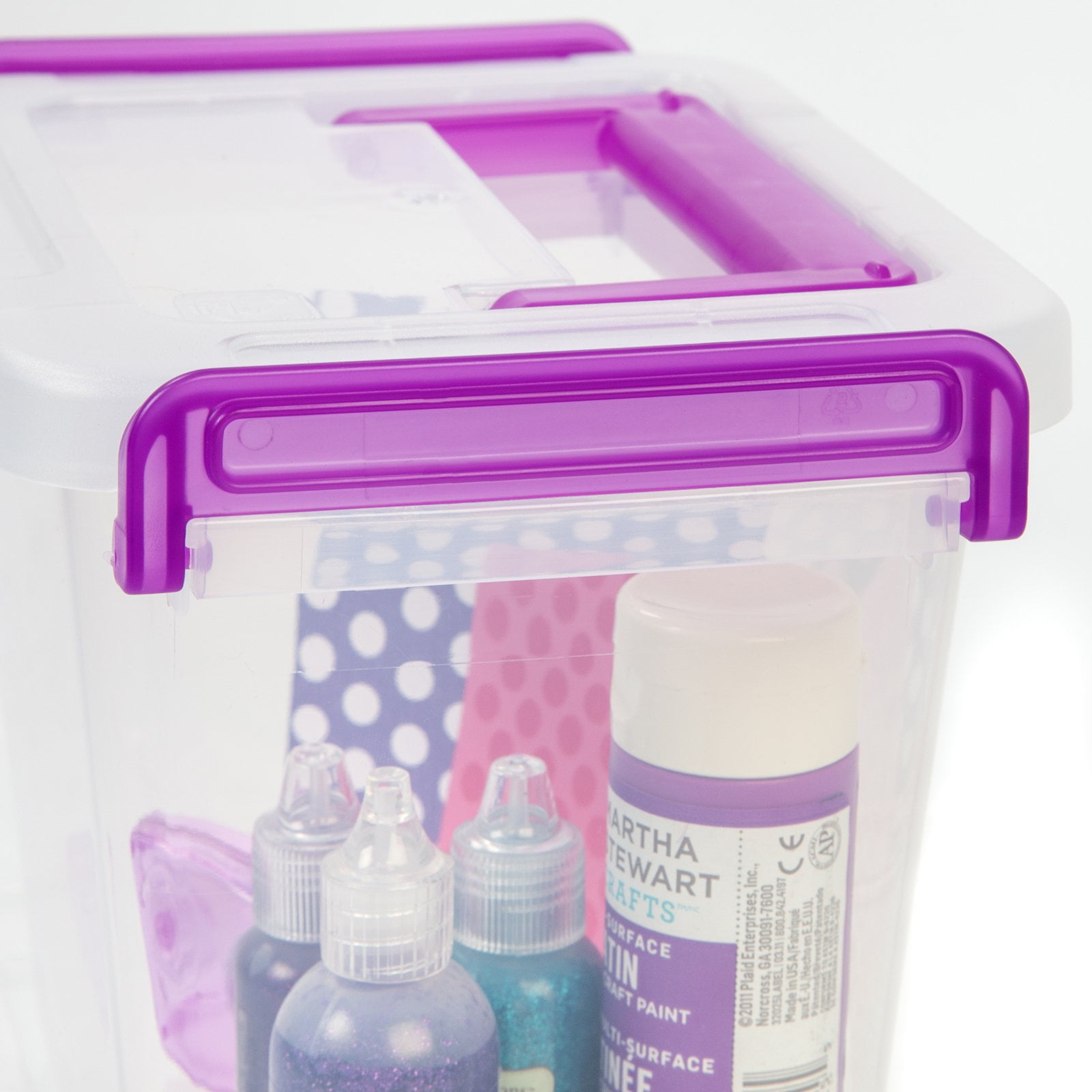 IRIS USA 6 Pack 12qt Clear View Plastic Storage Bin with Lid and Secure  Latching Buckles, 6 Units - Harris Teeter