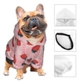 thumbnail image 3 of Fotbe Strawberries Sudadera con Estampado para Perros Pequeños – Suéter con Capucha para Mascotas, Tela Suave de Forro Polar con Bolsillo-X-Large, 3 of 7