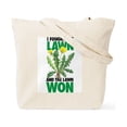 thumbnail image 2 of CafePress - I Fought The Lawn And The Lawn Won Tote Bag - Unisex Canvas Tote Bag, Beige, 1-Piece, 2 of 8