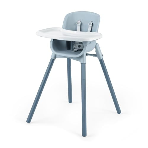 Chicco Zest Trona plegable 4 en 1, silla para comer, silla para niños pequeños y taburete para jóvenes, trona multiusos y fácil de limpiar | Capri/Azul