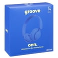 onn. Wireless Bluetooth onEar Headphones Blue, New